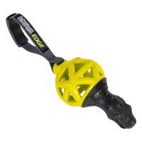 Жувальна іграшка для собак Динозавр з пищалкою Gigwi Push to Mute 2329 28 см чорний з жовтим