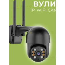 / Поворотна вулична IP камера відеоспостереження A8-4MP PTZ WiFi xm 2mp з віддаленим доступом чорний new