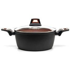 Каструля антипригарне покриття Hölmer CR-1342-SBMCL Carrot з кришкою 4.2 л чорний