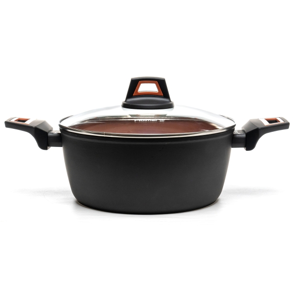 Каструля антипригарне покриття Hölmer CR-1342-SBMCL Carrot з кришкою 4.2 л чорний