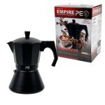Кавоварка гейзерна алюмінієва Empire EM-6609 Блек V 350 мл чорний