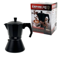 Кавоварка гейзерна алюмінієва Empire EM-6609 Блек V 350 мл чорний