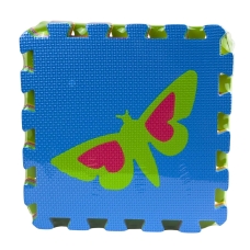 Дитячий килимок-пазл ігровий розвивальний Метелики MR1285 EVA 30 х 30 см 9 шт