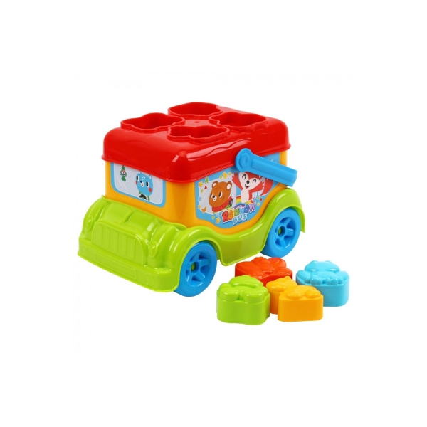 Ігровий набір сортер Автобус Technok Toys 9840 пластик 4 фігури різнобарвний