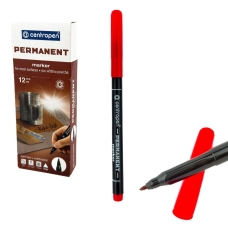 Маркер перманентний червоний Centropen 2536 Permanent 1 мм