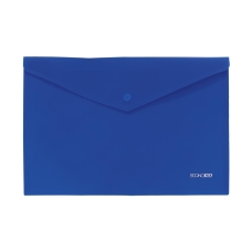 Папка на кнопці А4 Economix E31305-52 пластик синій