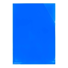 Папка-куточок А4 Economix E31157 з фіксацією пластик блакитний