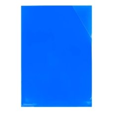 Папка-куточок А4 Economix E31157 з фіксацією пластик блакитний