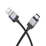 Кабель USB/Type-C 1 м Hoco X110 Honorific 3 А чорний