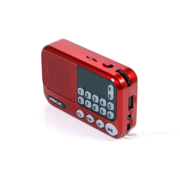 Радіоприймач BKK S99 USB MP3 червоний