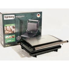 / Гриль електричний контактний прижимниий з чашею Rainberg RB-5401 2200 Вт, чорний