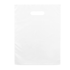 Пакет-банан поліетиленовий 40 х 50 см Однотонний Wellpacks білий