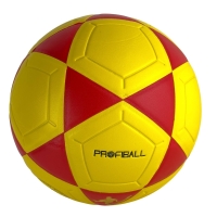 М'яч футбольний №5 Profiball MS-1773 жовтий з червоним