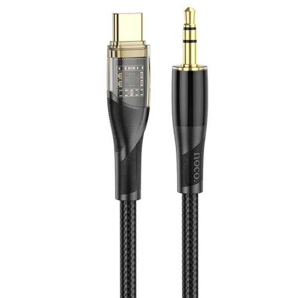 Аудіокабель HOCO UPA25 Transparent Discovery Edition Digital audio conversion cable Type-C Black new