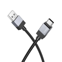 Кабель USB/Type-C 1 м Hoco X110 Honorific 3 А чорний