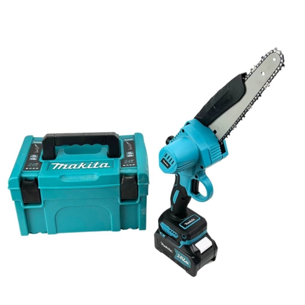 Ланцюгова пила акумуляторна міні DUC157Z 2 акумулятора шина 20 см з кейсом 24 В