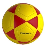 М'яч футбольний №5 Profiball MS-1773 жовтий з червоним
