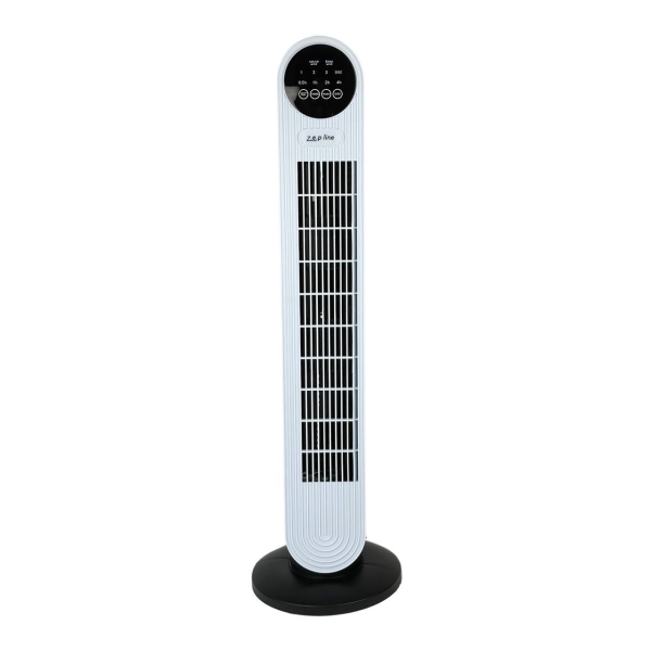 Вентилятор підлоговий Zepline ZP-139 з пультом 78.5 х 22 см білий з чорним