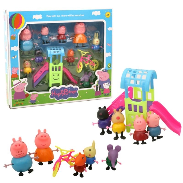 Ігровий набір 11в1 Майданчик Пеппи 1832В з аксесуарами