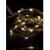 Світлодіодна гірлянда-нитка прозорий дріт 50 LED Magic Lights на батарейках 5 м теплий білий