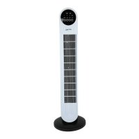 Вентилятор підлоговий Zepline ZP-139 з пультом 78.5 х 22 см білий з чорним