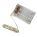 Світлодіодна гірлянда-нитка прозорий дріт 50 LED Magic Lights на батарейках 5 м теплий білий