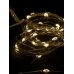 Світлодіодна гірлянда-нитка прозорий дріт 50 LED Magic Lights на батарейках 5 м теплий білий