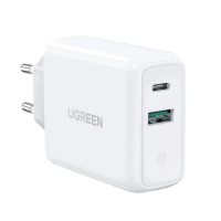 Зарядний блок живлення USB+Type-C UGREEN CD170 38 W білий