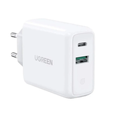 Зарядний блок живлення USB+Type-C UGREEN CD170 38 W білий