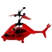 Інтерактивна літаюча іграшка Вертоліт JYX9008 зі світловими ефектами 18 см червоний