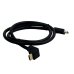 Кабель HDMI/HDMI 1 м UGREEN 90 Degree 4K Cable чорний