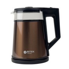 Електрочайник BITEK BT-7815 нержавіюча сталь 1.8 л коричневий