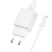 Зарядний пристрій з кабелем USB/Apple Lightning 1 м BOROFONE BAS71A Source 10.5 W 5 V 2.1 А білий