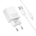 Зарядний пристрій з кабелем USB/Apple Lightning 1 м BOROFONE BAS71A Source 10.5 W 5 V 2.1 А білий