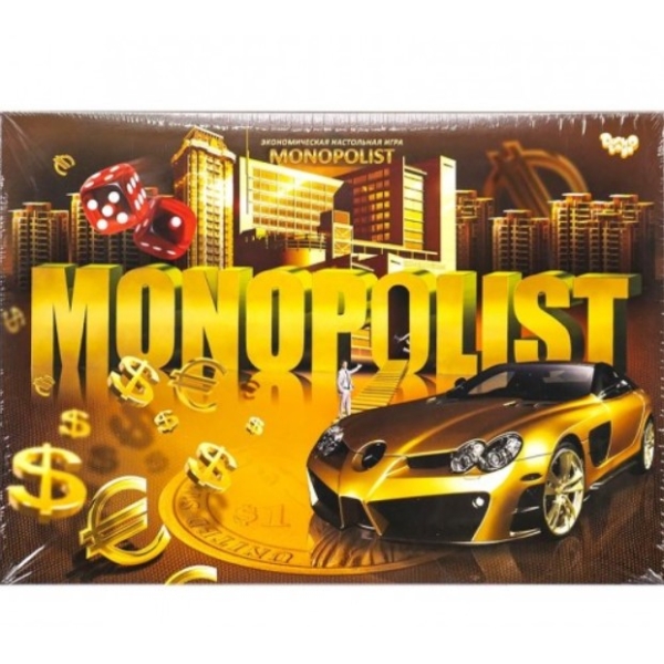 Настільна гра Danko Toys 11-37 Monopolist 2-4 гравці для дітей та дорослих