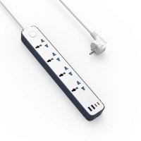 Мережевий подовжувач WiWU Wi-S007 8 in 1 20W GaN Power Strip 2C+2A+4AC 2м White new