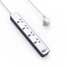 Мережевий фільтр-подовжувач 4 розетки WiWU Wi-S007 Power Strip GaN 2хUSB/2хType C 10 А 2 м білий Мережевий фільтр-подовжувач 4 розетки WiWU Wi-S007 Power Strip GaN 2хUSB/2хType C 10 А 2 м білий