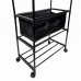 Вішак-стійка для одягу з полицями для взуття YH9918-3A 150 х 56 см метал чорний Вішак-стійка для одягу з полицями для взуття YH9918-3A 150 х 56 см метал чорний
