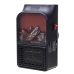 Тепловентилятор обігрівач Flame Heater електричний 900 Вт чорний
