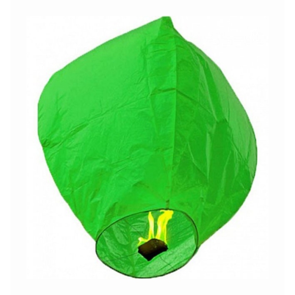 / Небесный фонарик купол 80 x 45 см Зеленый