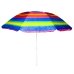 Пляжна садова парасолька 2 м Best-12 Смужки №1 Anti-UV з нахилом різнокольоровий