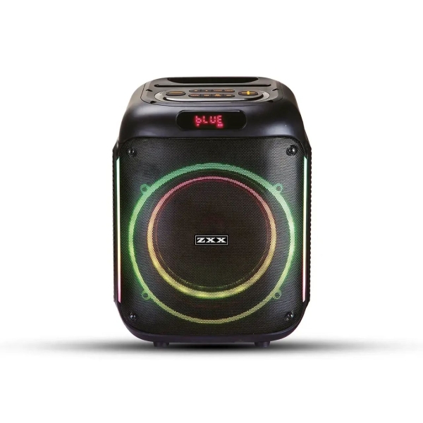 Колонка портативна ZXX 5502 Bluetooth LED FM з мікрофоном чорний