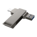 Флеш пам'ять USB 32 GB Hoco UD15 Clever Type-C+USB 3.2 сірий