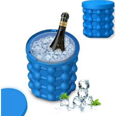 Форма для льоду Ice Cube Maker Genie силікон блакитний