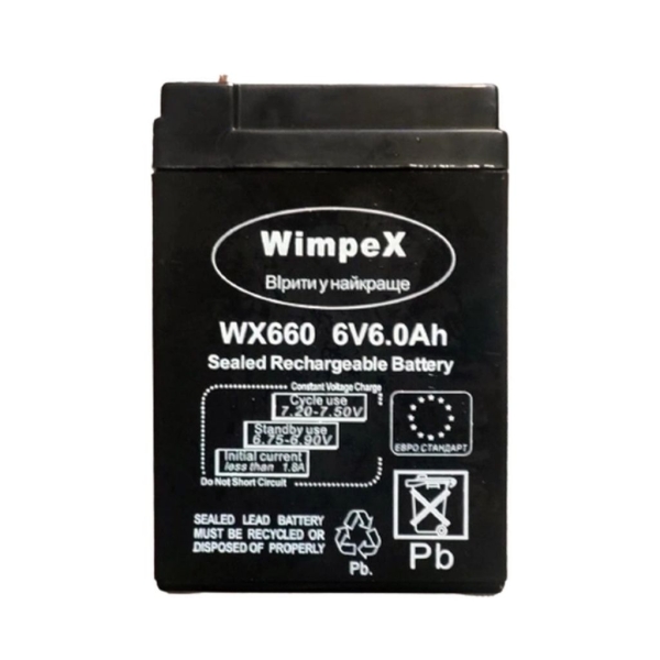 / Акумулятор Wimpex WX-660 6Ah, 6В