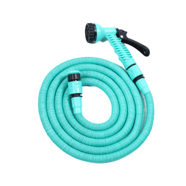 Шланг з насадкою для поливу EXPANDABLE GARDEN HOSE K-100FT 30 м бірюзовий