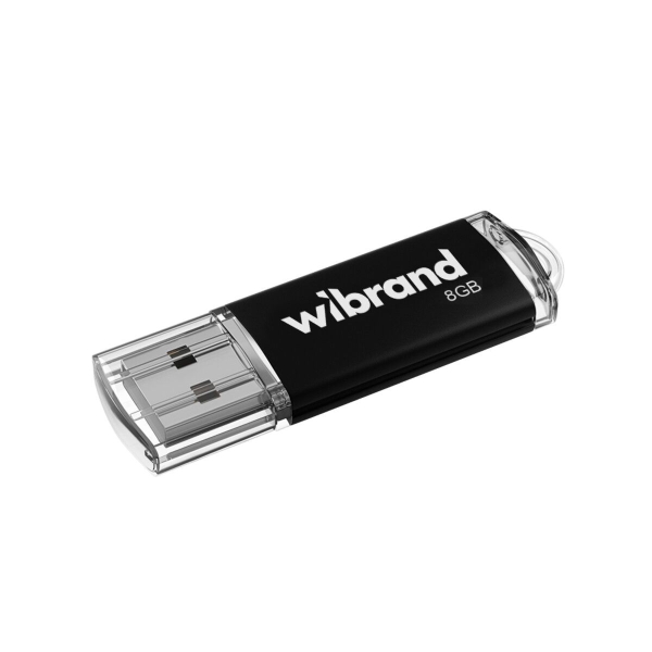 Флеш пам'ять USB 8 GB Wibrand Cougar USB 2.0 чорний Флеш пам'ять USB 8 GB Wibrand Cougar USB 2.0 чорний