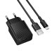 Зарядний пристрій з кабелем USB/microUSB 1 м BOROFONE BAS71A Source 10.5 W 5 V 2.1 А чорний