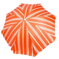 Пляжна садова парасолька 1.8 м ProBeach Смужки Anti-UV з нахилом та чохлом червоний