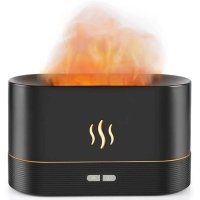 Зволожувач повітря Полум'я Flame ультразвуковий 180 мл чорний Зволожувач повітря Полум'я Flame ультразвуковий 180 мл чорний